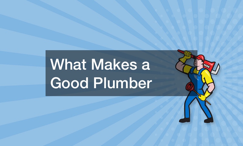 What Makes a Good Plumber